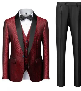 Luxury Sparkling Sleeveless Red Purple Wedding Dress High-End Sequined Bridal Gowns Hm66754